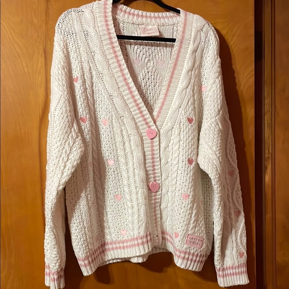 Taylor Swift Lover Cable Knit Cardigan Sweater